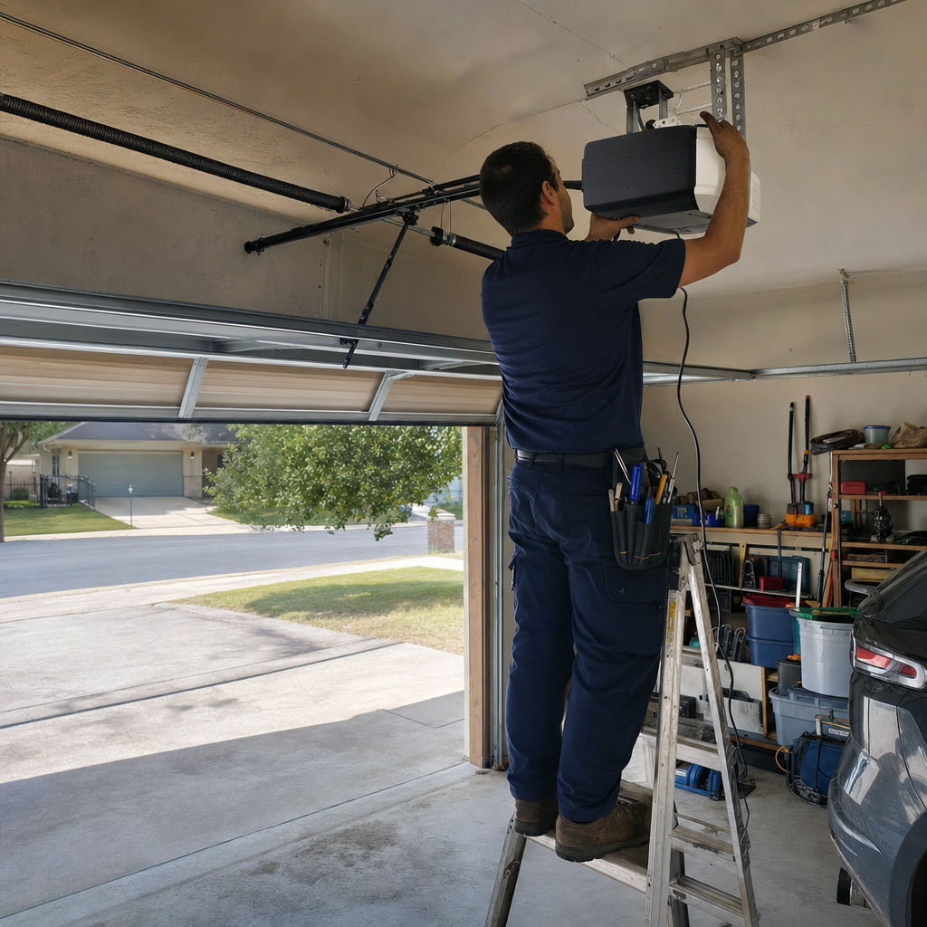 Garage door opener installation service